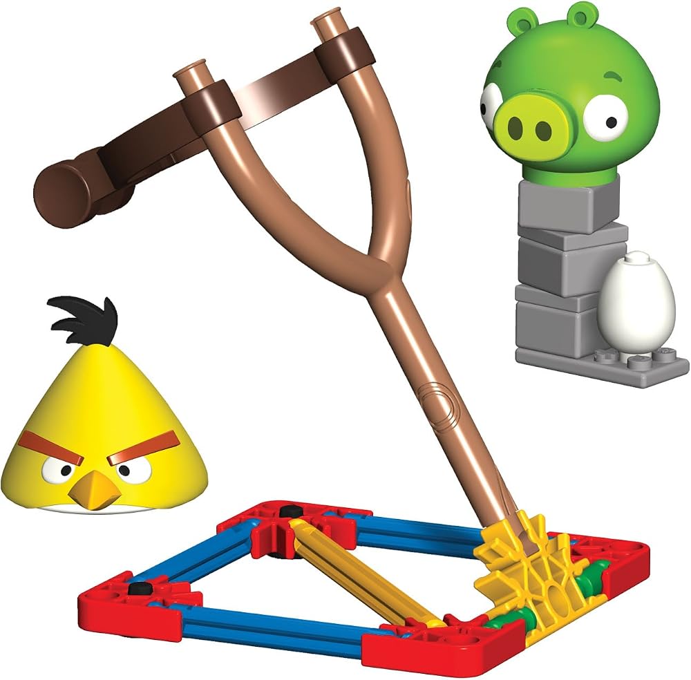 Angry Birds K'Nex Gelber Vogel vs Medium Minion Schwein [UK