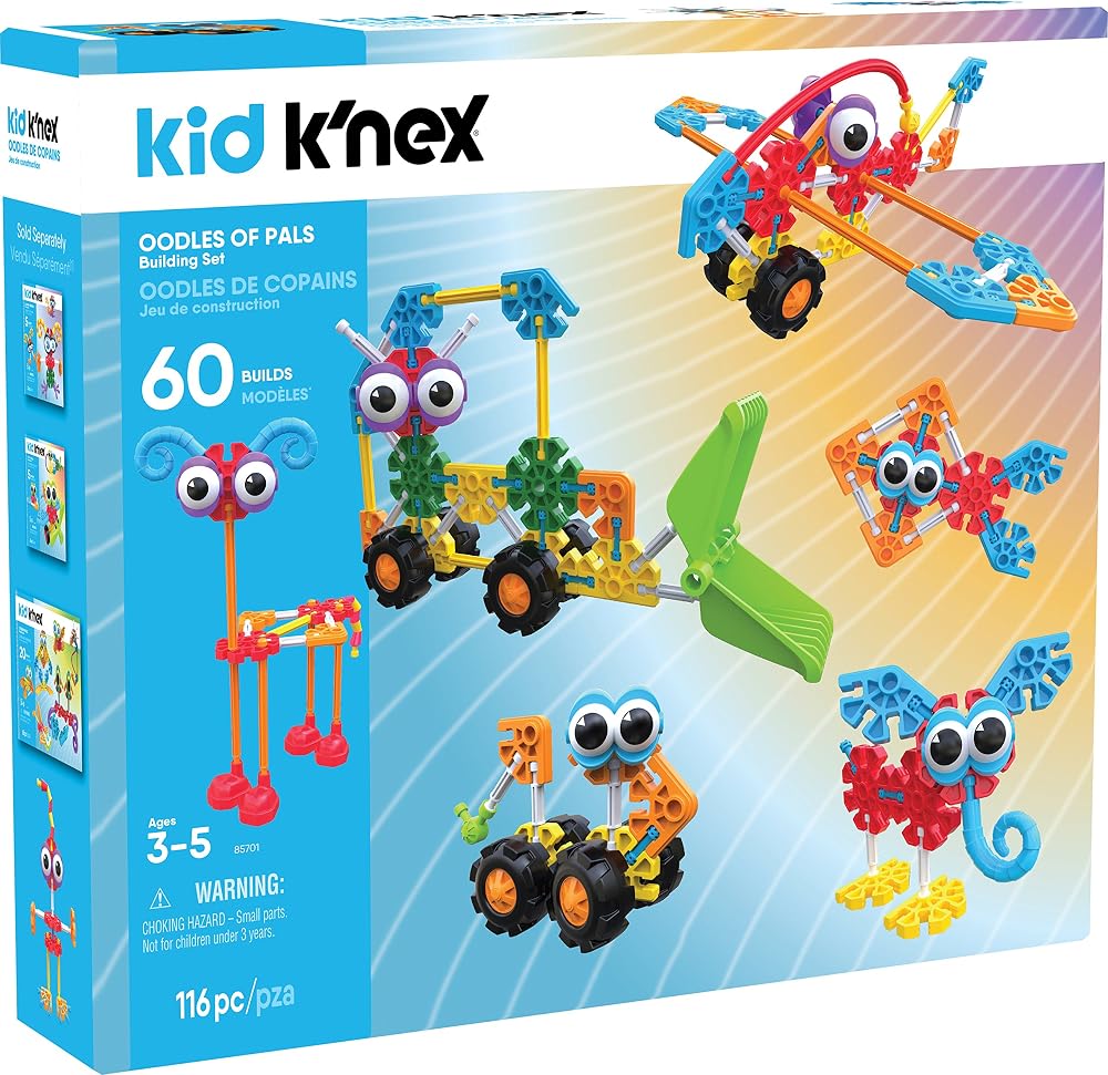 Kid K'NEX 85701 60 Model Oodles of Pals Building Set