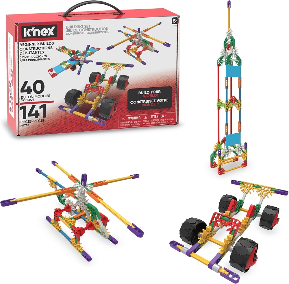 K'NEX 15210 Baukasten für Anfänger mit 40 Modellen