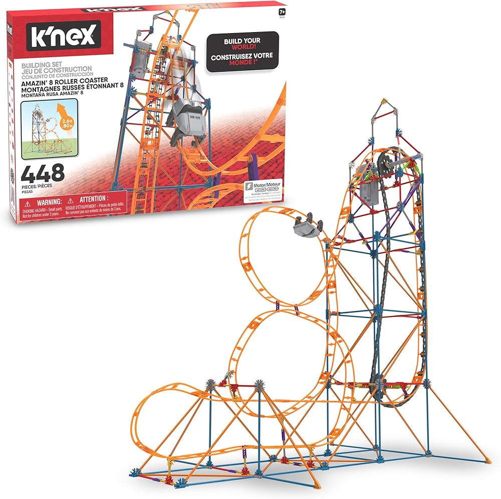 K'NEX 80216 Amazin' 8 Achterbahn-Baukasten